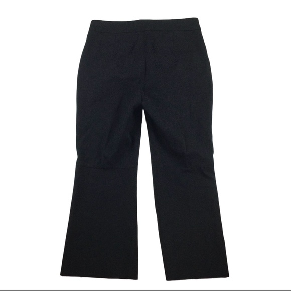 J. CREW Hayden kickout crop pant in bi-stretch cotton Black Sz 8 - Picture 8 of 14
